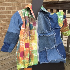 Print and Upcycled denim